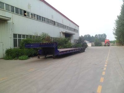 Zhongle  HJY9401TDPXZ Low flatbed semi-trailer