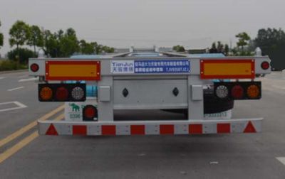 Tianjun Dejin brand automobiles TJV9358TJZJ Container transport semi-trailer