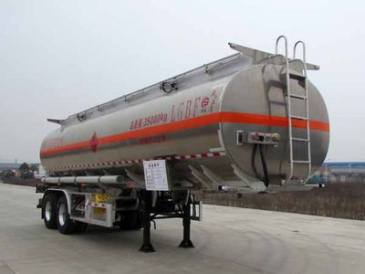 Chusheng  CSC9350GYYL Aluminum alloy oil transport semi-trailer