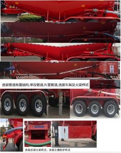 Dongrun  WSH9402GXH Lower ash semi-trailer