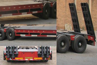 Zhang Tuo license plate car ZTC9405DP Low flatbed semi-trailer