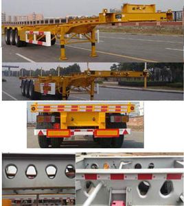 Dongzheng Automobile ADZ9400TJZ Container transport semi-trailer