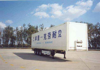 Yuanwei  SXQ9352XXY Box transport semi-trailer