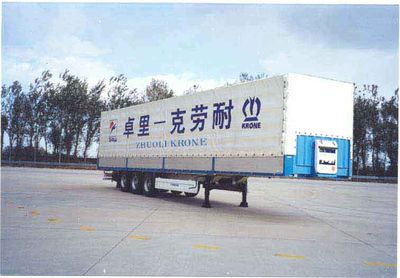 Yuanwei  SXQ9352XXY Box transport semi-trailer