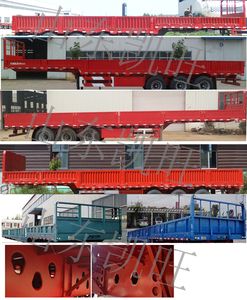 Kaiwang Xingye brand automobiles YMK9400E Fence semi-trailer