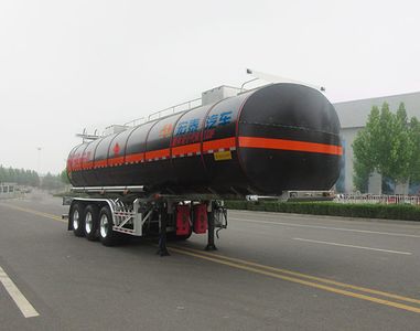 Zhengkang Hongtai brand automobiles HHT9404GRYE Aluminum alloy flammable liquid tank transport semi-trailer