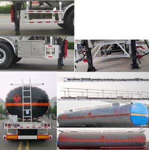 Zhengkang Hongtai brand automobiles HHT9404GRYE Aluminum alloy flammable liquid tank transport semi-trailer