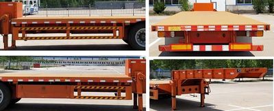 Lintong brand automobile LTL9400TDP Low flatbed semi-trailer