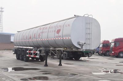 Qilin  QLG9402GSYL Aluminum alloy edible oil transportation semi-trailer