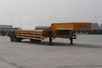 CIMC ZJV9240TD Low flatbed semi-trailer