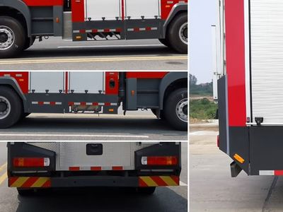 Jiangte brand automobiles JDF5280GXFPM130C5 Foam fire truck