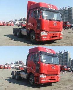 Jiefang Automobile CA4250P66K24T1A1E4 Flat head diesel semi-trailer tractor