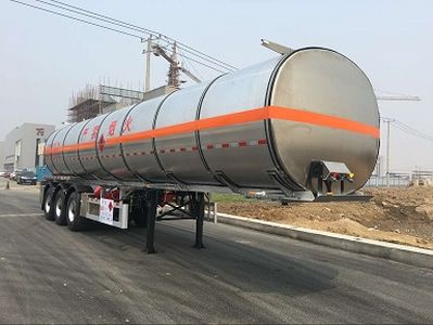 Tianming  TM9407GRYTL2 Aluminum alloy flammable liquid tank transport semi-trailer