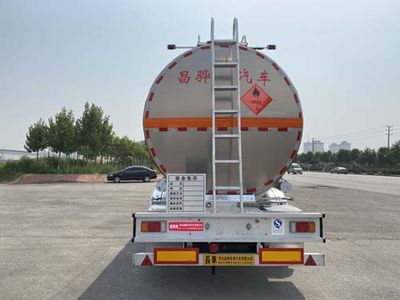 Changhua  HCH9402GRYDL Aluminum alloy flammable liquid tank transport semi-trailer