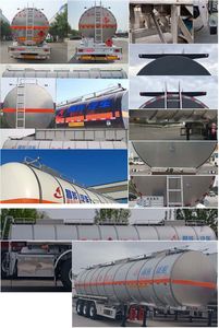 Changhua  HCH9402GRYDL Aluminum alloy flammable liquid tank transport semi-trailer