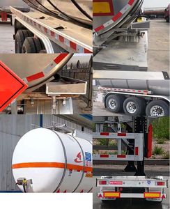 Changhua  HCH9402GRYDL Aluminum alloy flammable liquid tank transport semi-trailer