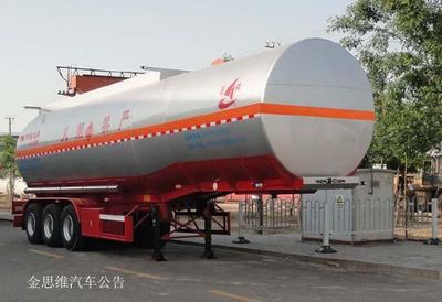 Changhua  HCH9400GRY45 Aluminum alloy flammable liquid tank transport semi-trailer