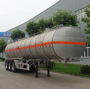 Minghang  ZPS9403GRY Aluminum alloy flammable liquid tank transport semi-trailer