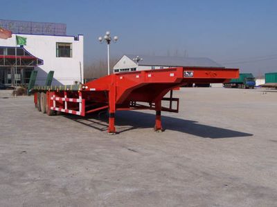 Mengshan  MSC9360TDP Low flatbed semi-trailer