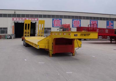 Chengshida Automobile SCD9350TDP Low flatbed transport semi-trailer