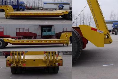 Chengshida Automobile SCD9350TDP Low flatbed transport semi-trailer