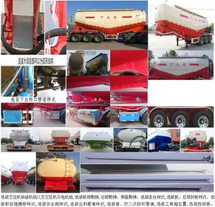 Zhongji Huashuo brand automobiles XHS9408GXH Lower ash semi-trailer