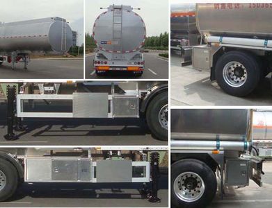 Lingyu  CLY9400GRH Lubricating oil tank transport semi-trailer