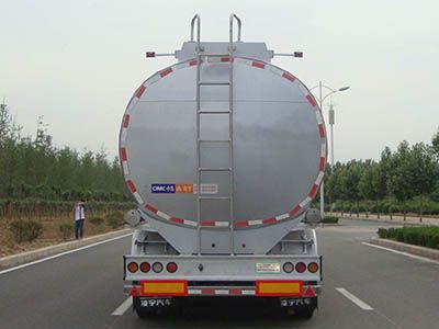 Lingyu  CLY9400GRH Lubricating oil tank transport semi-trailer