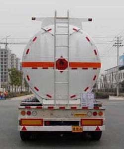 Kaile  AKL9408GRYB Aluminum alloy flammable liquid tank transport semi-trailer