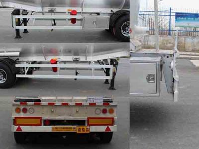 Kaile  AKL9408GRYB Aluminum alloy flammable liquid tank transport semi-trailer