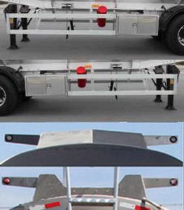 Kaile  AKL9408GRYB Aluminum alloy flammable liquid tank transport semi-trailer