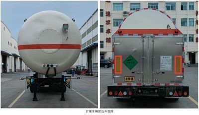 Mingxin  NMX9401GDYC Low temperature liquid transport semi-trailer