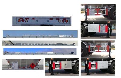 Jinbi  PJQ9406GRYH Flammable liquid tank transport semi-trailer