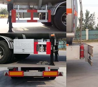 Jinbi  PJQ9406GRYH Flammable liquid tank transport semi-trailer