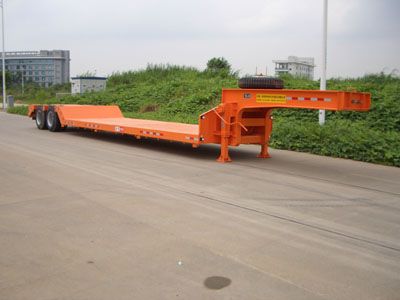 Hong Kong and Guangdong  HSD9340TDP Low flatbed semi-trailer