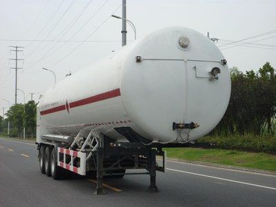 Han Zhong Shen Leng  ZHJ9406GDYB Low temperature liquid transport semi-trailer