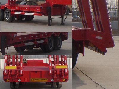 Kunbo  LKB9351TDP Low flatbed semi-trailer