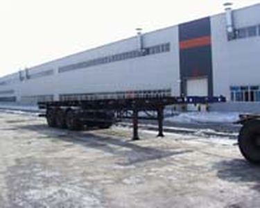 Jiefang Automobile CA9360TJZ Skeleton container specific semi-trailer