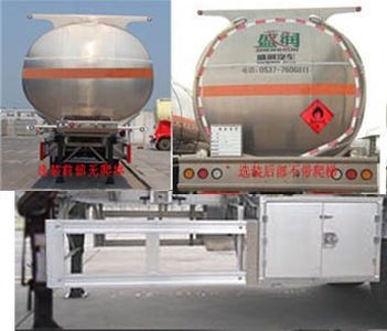 Shengrun  SKW9406GYYL Aluminum alloy oil transport semi-trailer