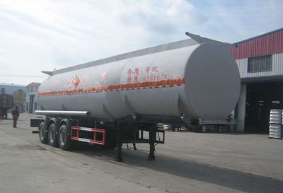 Huachang brand automobiles QDJ9407GRY Flammable liquid tank transport semi-trailer