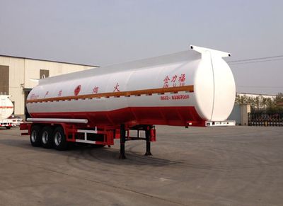 Huachang brand automobiles QDJ9407GRY Flammable liquid tank transport semi-trailer