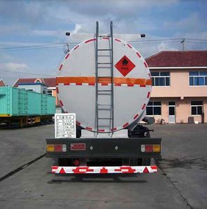 Huachang brand automobiles QDJ9407GRY Flammable liquid tank transport semi-trailer