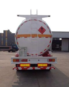 Huachang brand automobiles QDJ9407GRY Flammable liquid tank transport semi-trailer