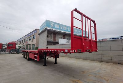 Zhongji Longfei brand automobiles ZJA9401TPB Flat transport semi-trailer