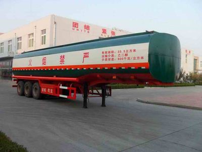 Rongwo  QW9400GRY Flammable liquid tank transport semi-trailer