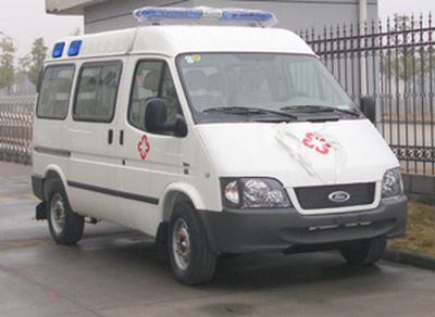 Jiangling Quanshun brand automobiles JX5047XJHMB ambulance