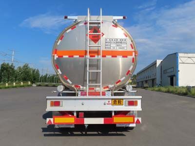 Luping Machinery LPC9407GYYSA Aluminum alloy oil transport semi-trailer