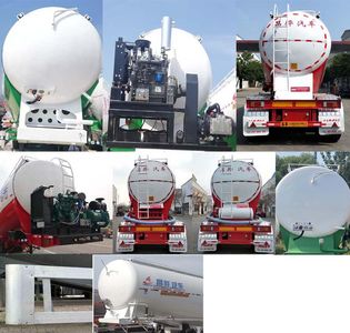 Changhua  HCH9406GFL45 Medium density powder material transportation semi-trailer