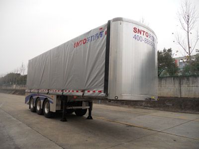 Shengtong brand automobileCSH9406XXYAluminum alloy box transport semi-trailer