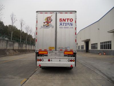 Shengtong brand automobile CSH9406XXY Aluminum alloy box transport semi-trailer